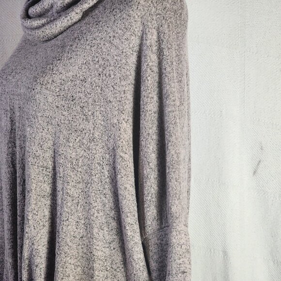 Green Envelope Los Angeles Pink Marled Drop Shoulder Cowl Rayon Poly Span Top L - Picture 11 of 16